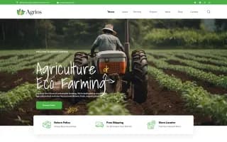 Header of Agrios website